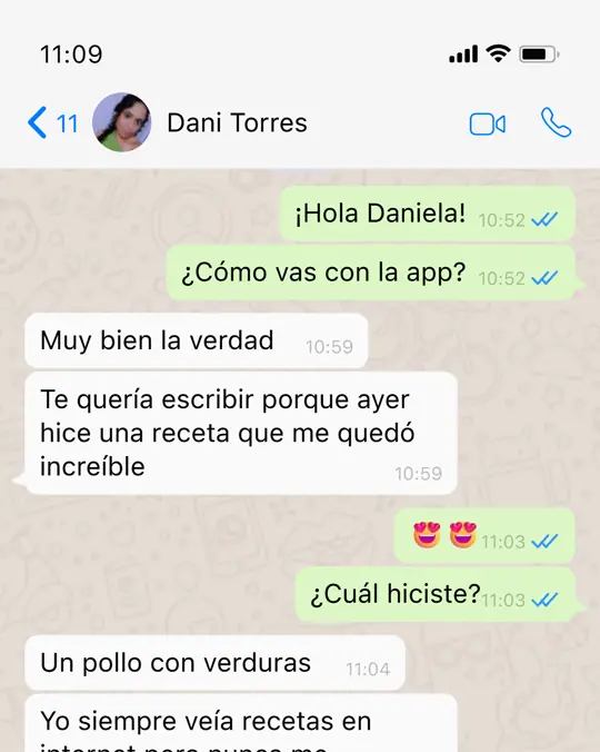 Conversación de WhatsApp con Dani Torres