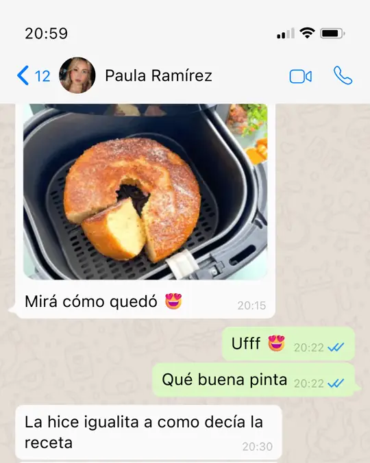 Conversación de WhatsApp con Paula Ramírez